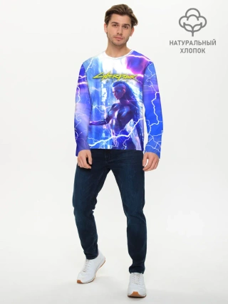 Мужской лонгслив базовый / CYBERPUNK 2077 | КИБЕРПАНК