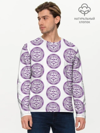 Мужской лонгслив базовый / Пентаграмма Весы