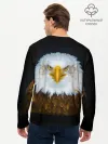Мужской лонгслив базовый / Белоголовый орлан