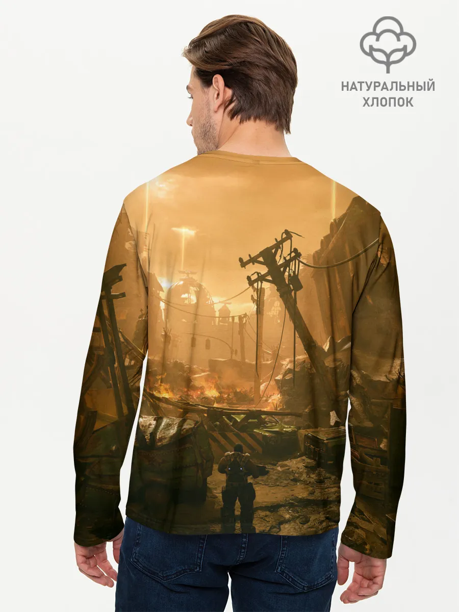 Мужской лонгслив базовый / GEARS OF WAR | ШЕСТЕРЕНКИ