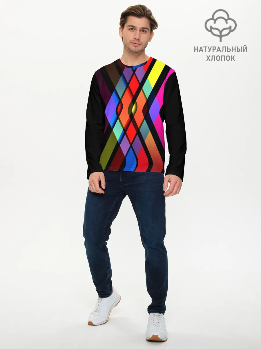 Мужской лонгслив базовый / Пересечение
