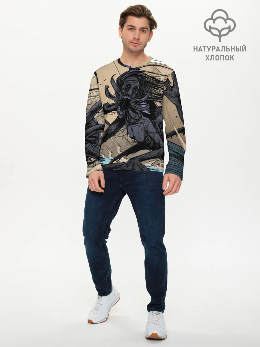 Мужской лонгслив базовый / Мерико Чан