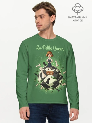 Мужской лонгслив базовый / Королева шахматного мира