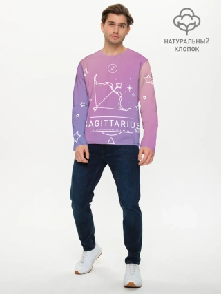 Мужской лонгслив базовый / Знак Стрелец