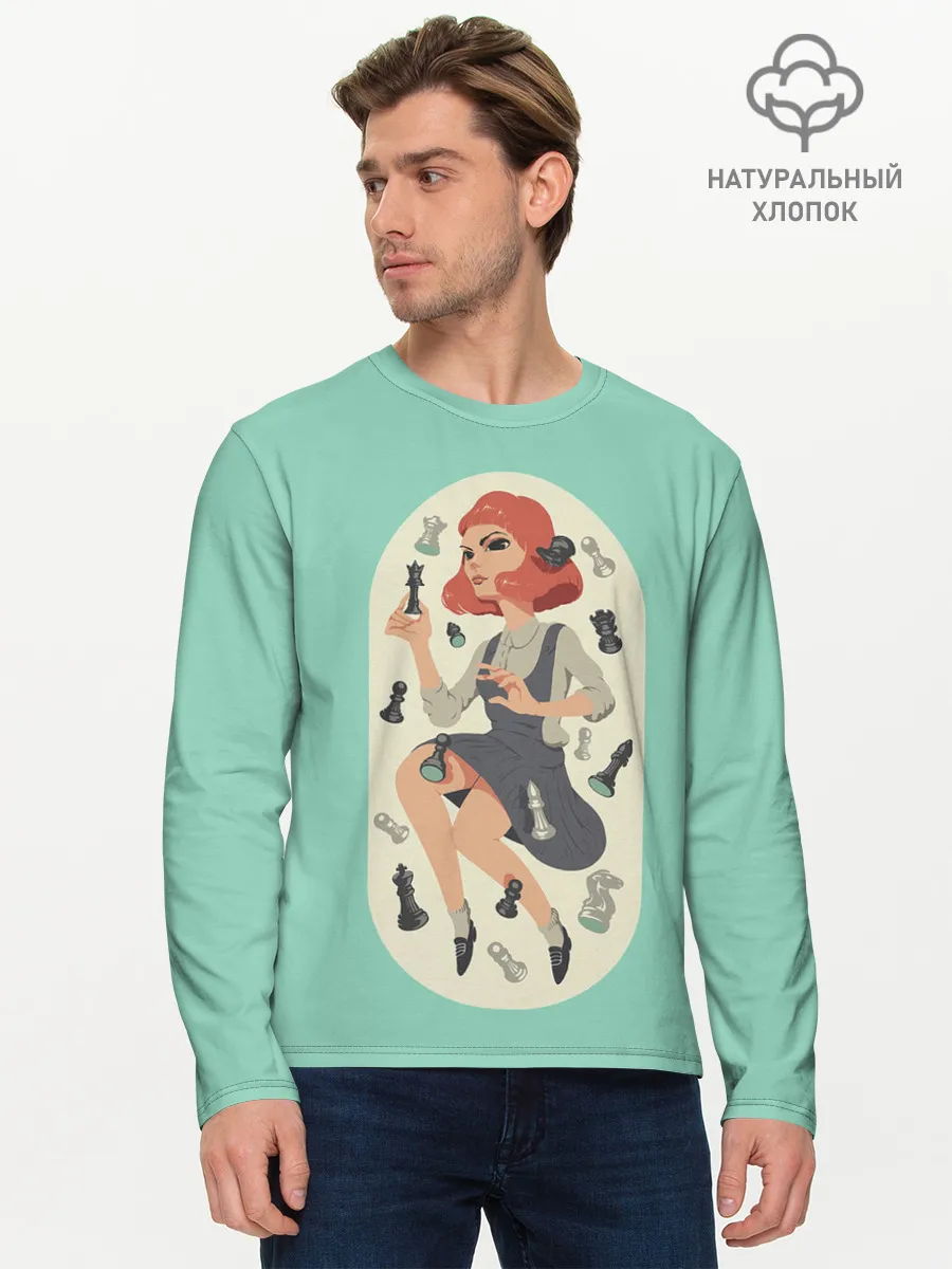 Мужской лонгслив базовый / Элизабет Хармон