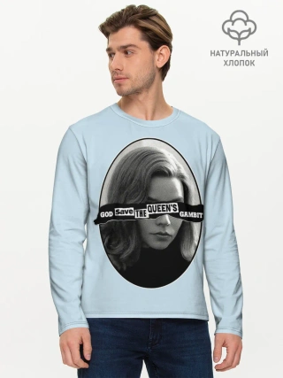 Мужской лонгслив базовый / Королева шахмат