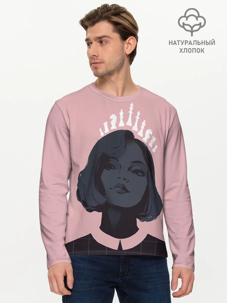 Мужской лонгслив базовый / Sweet Queen