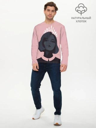 Мужской лонгслив базовый / Sweet Queen