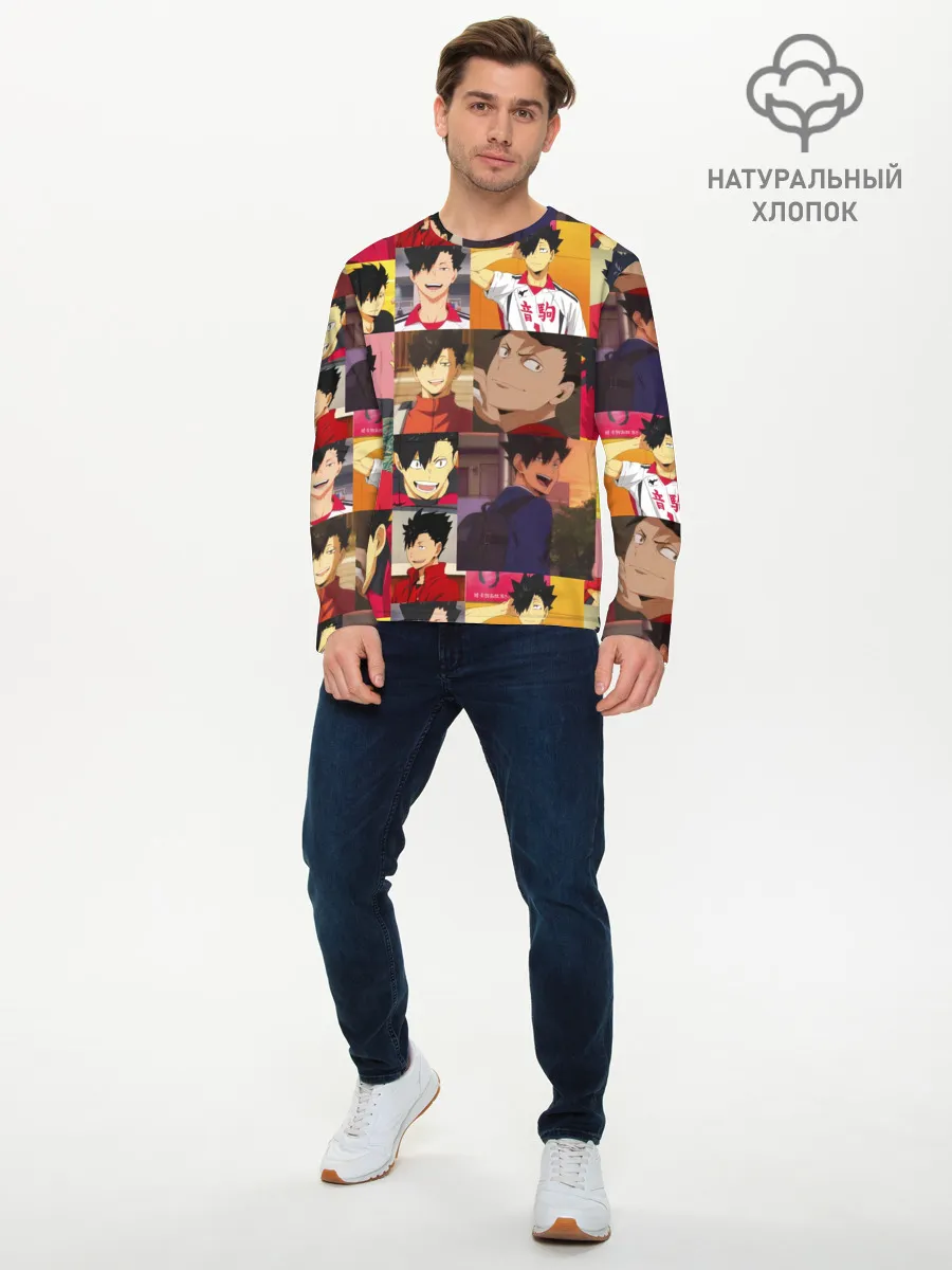 Мужской лонгслив базовый / КУРОО ТЕЦУРО / TETSURO