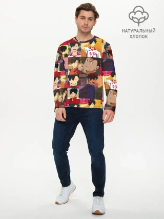 Мужской лонгслив базовый / КУРОО ТЕЦУРО / TETSURO