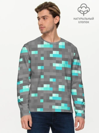 Мужской лонгслив базовый / Алмазы