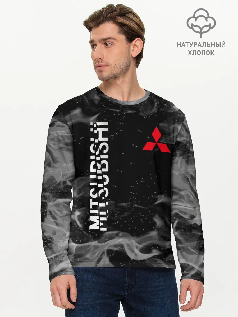 Мужской лонгслив базовый / MITSUBISHI | ОГОНЬ
