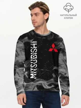 Мужской лонгслив базовый / MITSUBISHI | ОГОНЬ
