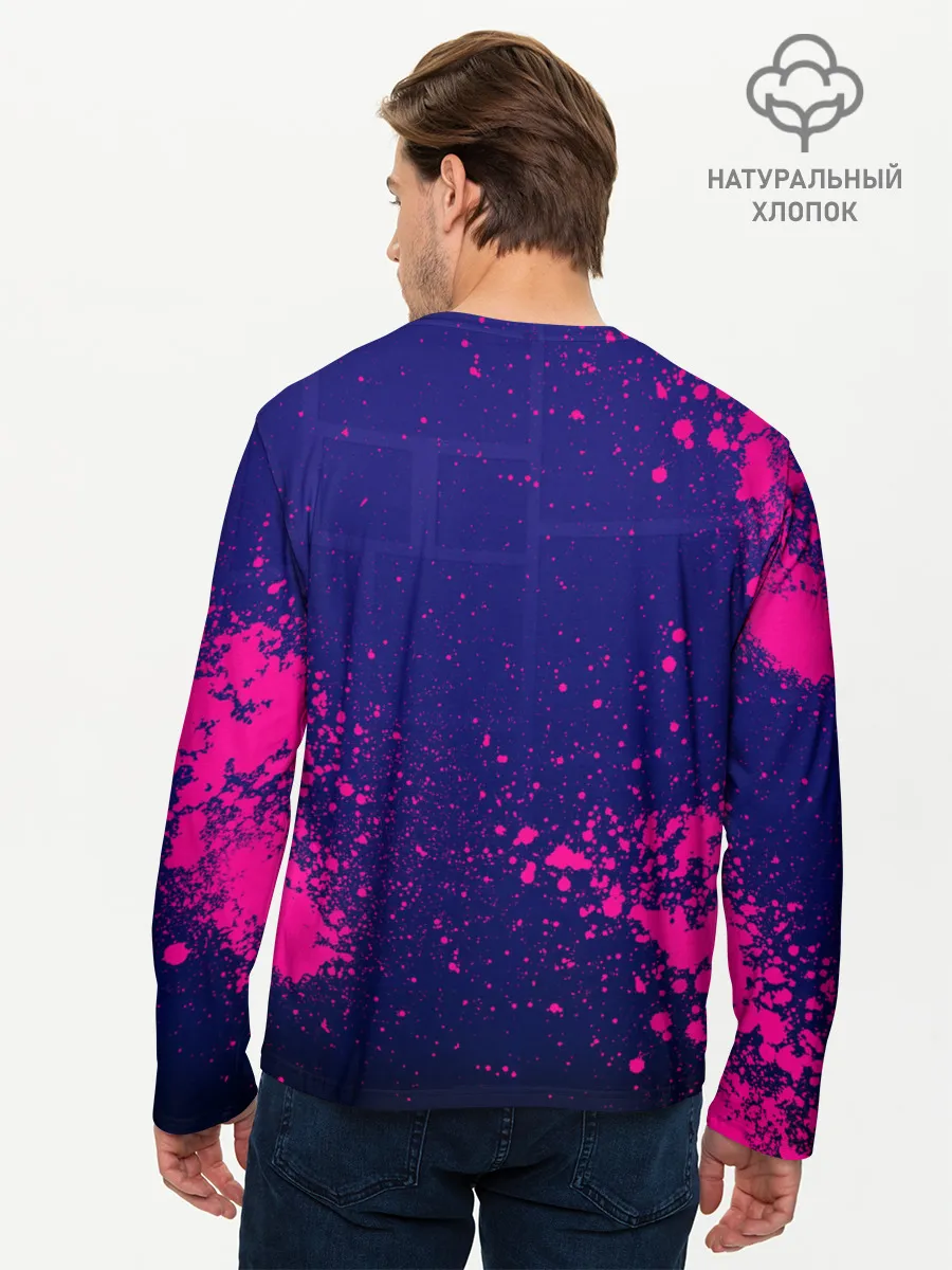 Мужской лонгслив базовый / Geometry Dash