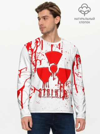 Мужской лонгслив базовый / S.T.A.L.K.E.R. БРЫЗГИ КРОВИ