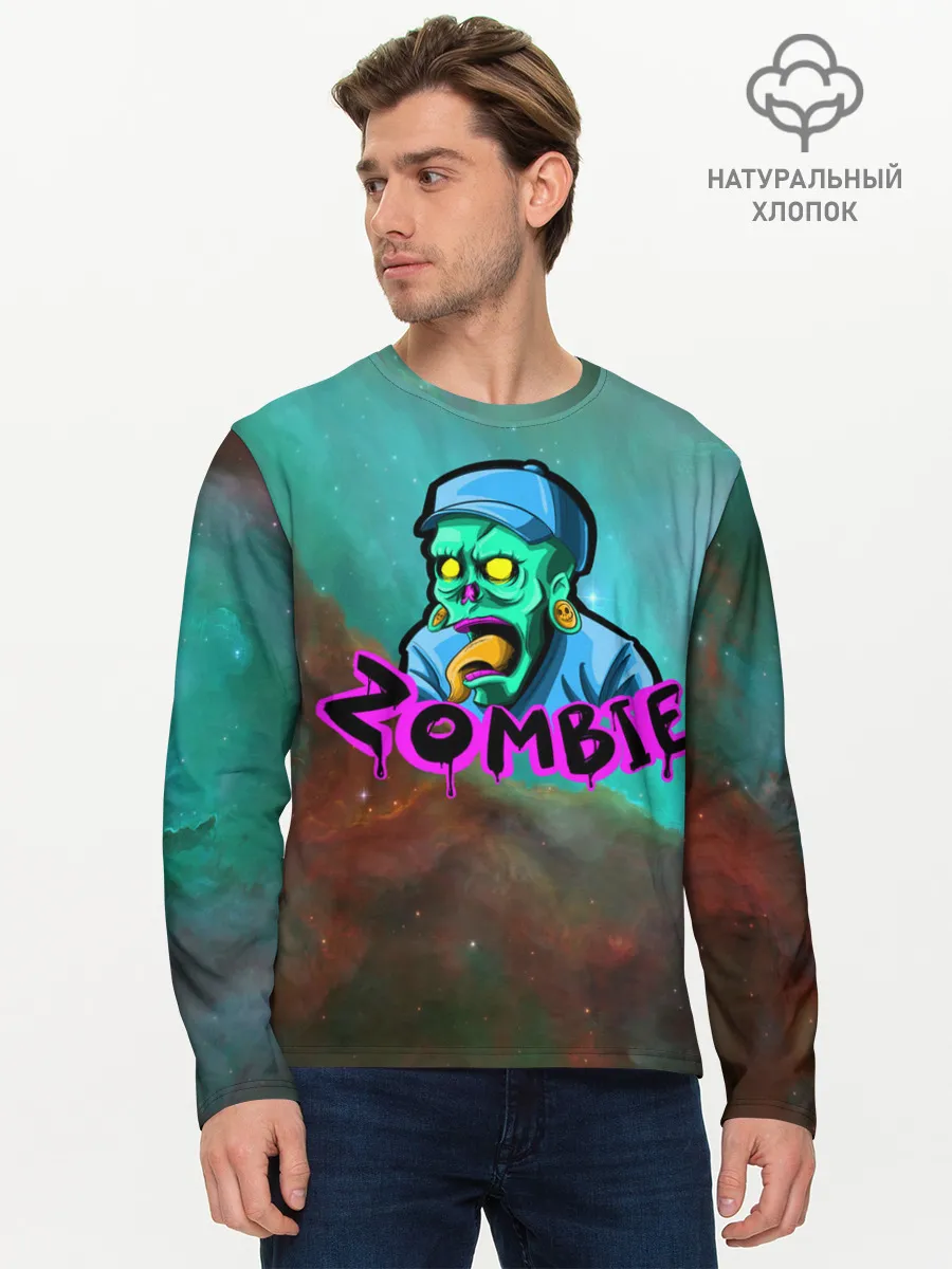 Мужской лонгслив базовый / ZOMBIE