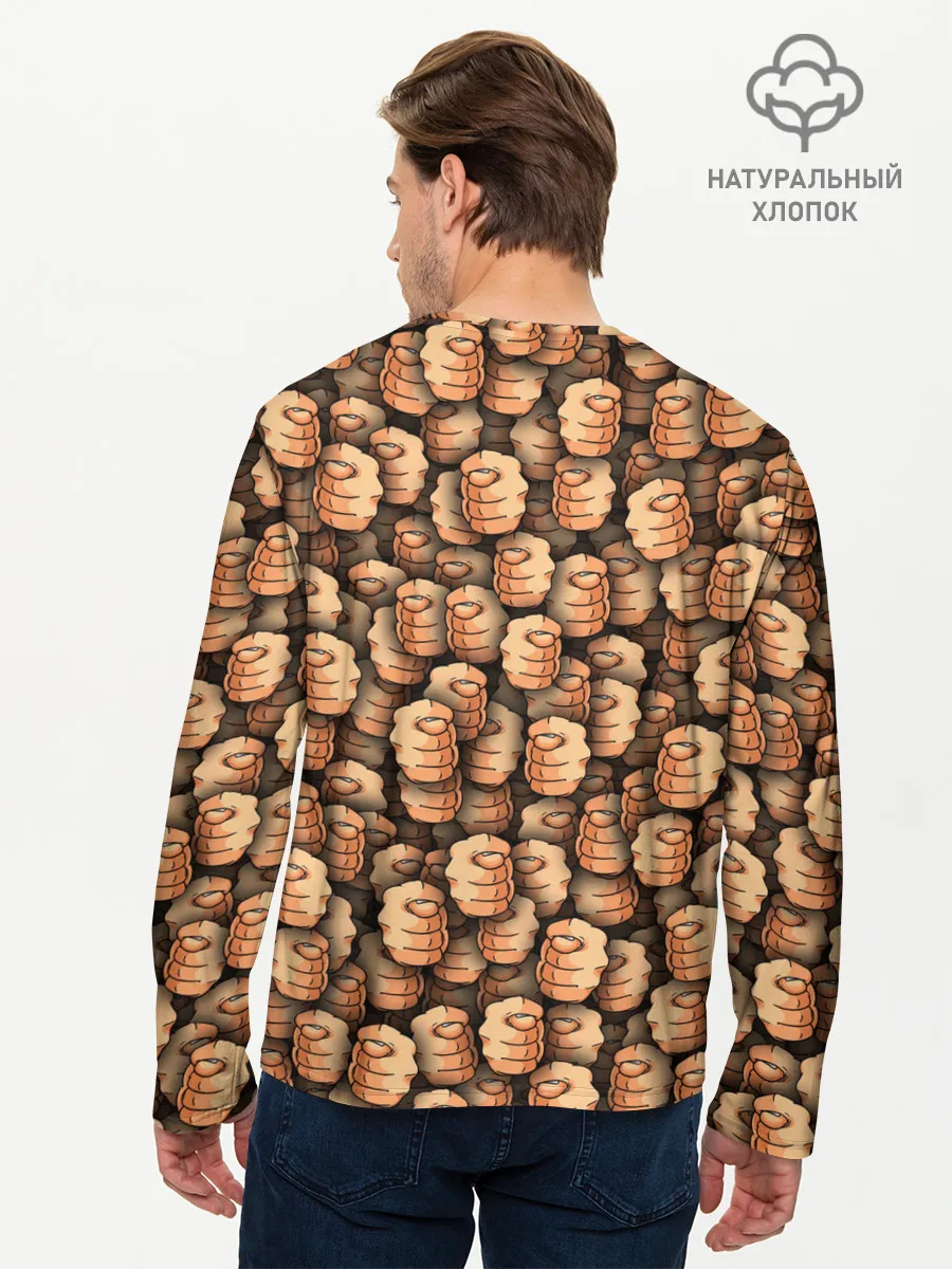 Мужской лонгслив базовый / Фиг вам