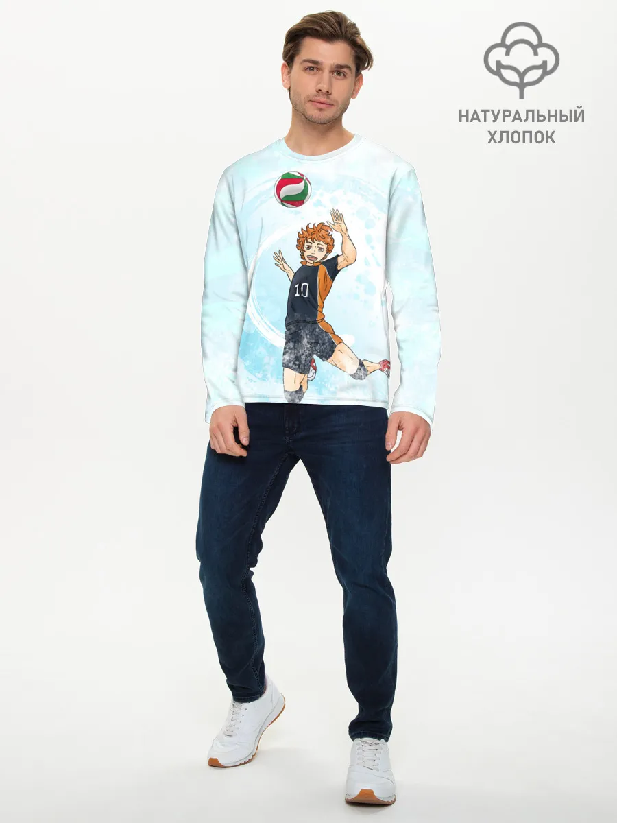 Мужской лонгслив базовый / Шоё Хината | Хайкю