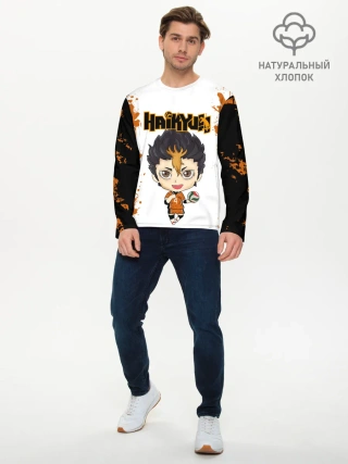 Мужской лонгслив базовый / Юу Нишиноя | Nishinoya Yu