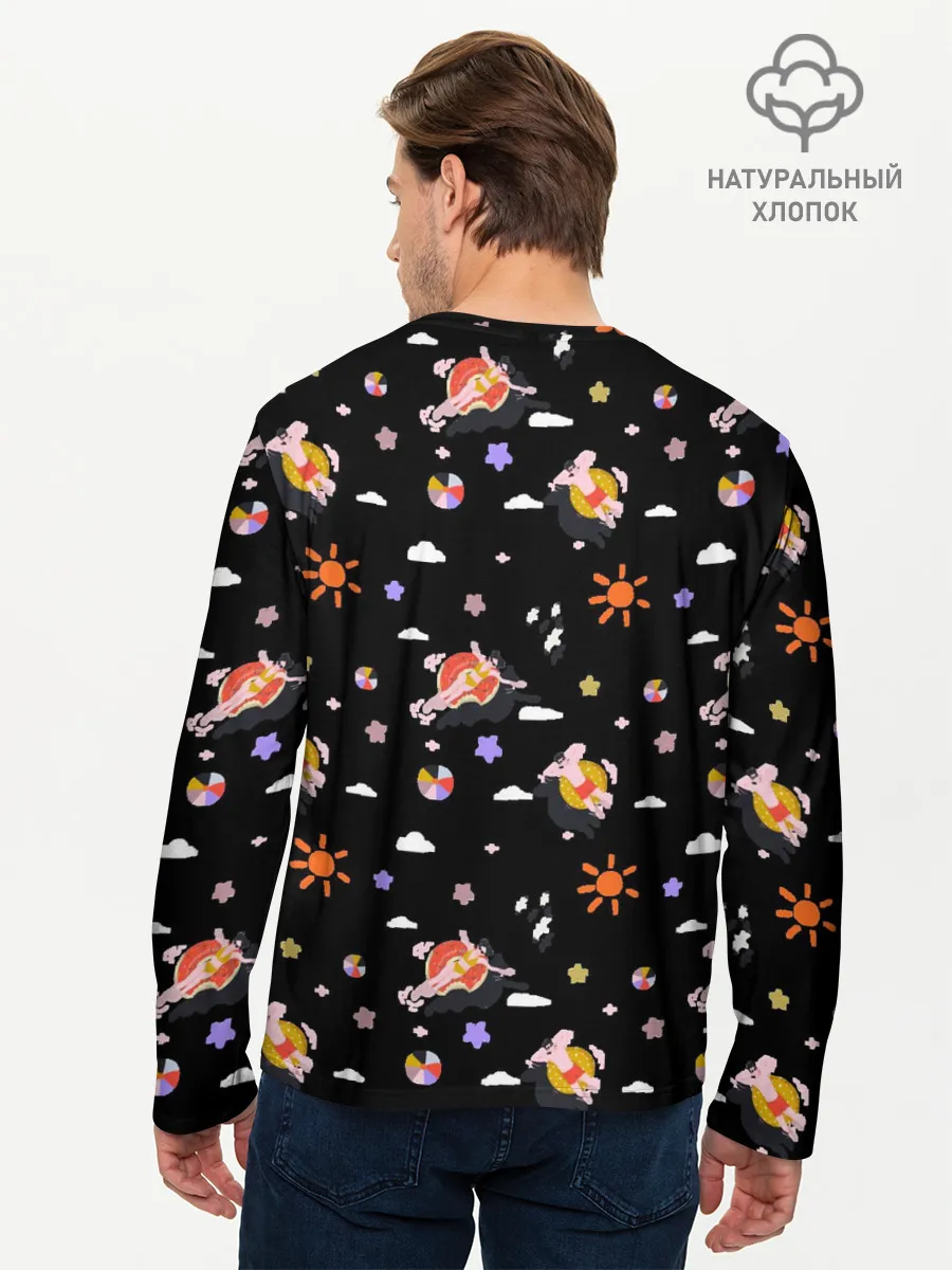 Мужской лонгслив базовый / отпуск