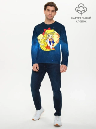 Мужской лонгслив базовый / Сейлор Мун | Космос