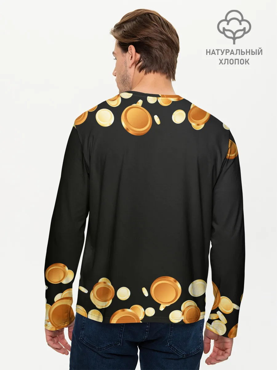 Мужской лонгслив базовый / Криптовалюта | Crypto