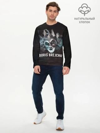 Мужской лонгслив базовый / Boris Brejcha Mask