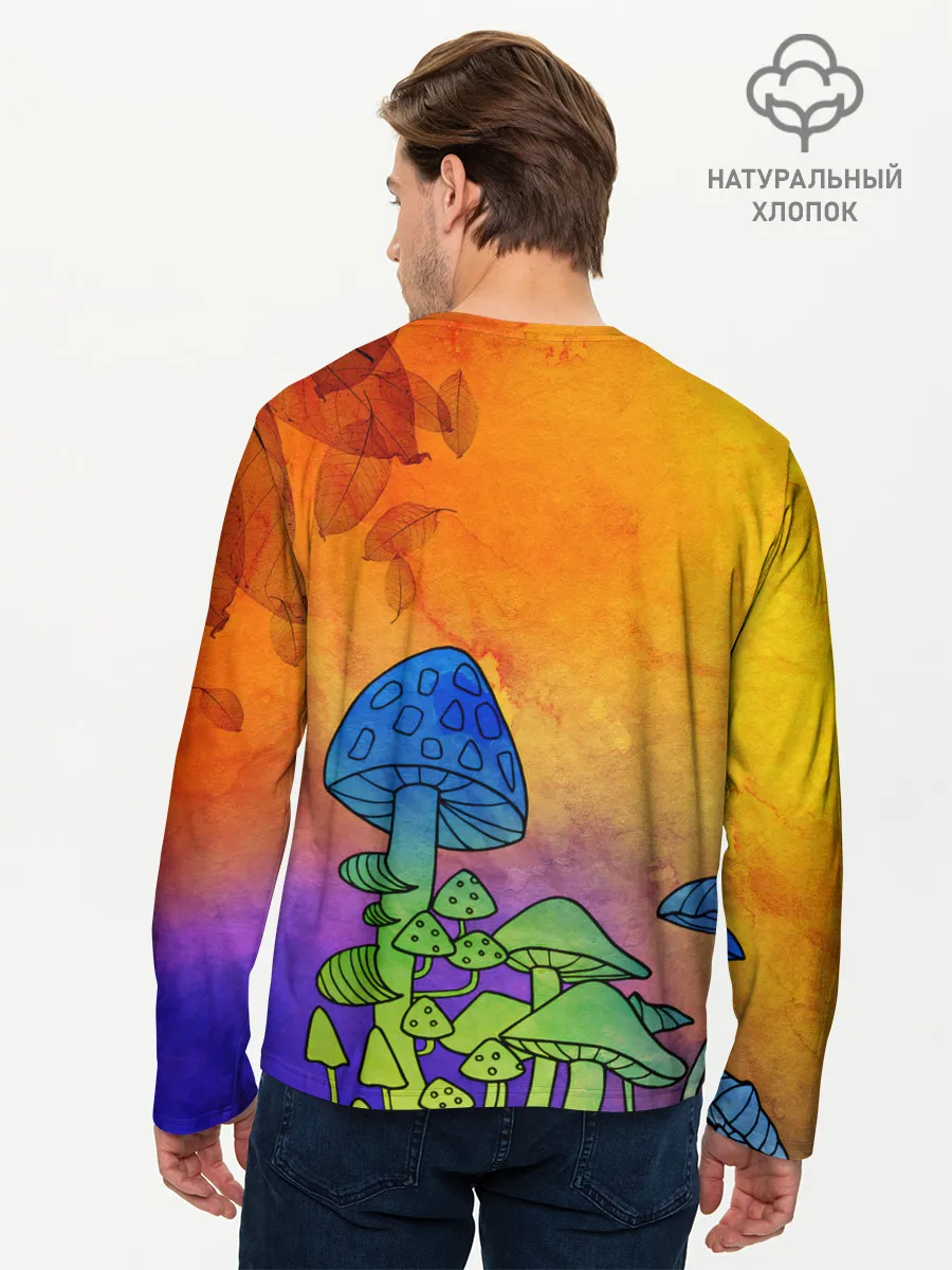 Мужской лонгслив базовый / Заколдованный лес