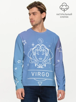 Мужской лонгслив базовый / Знак Дева