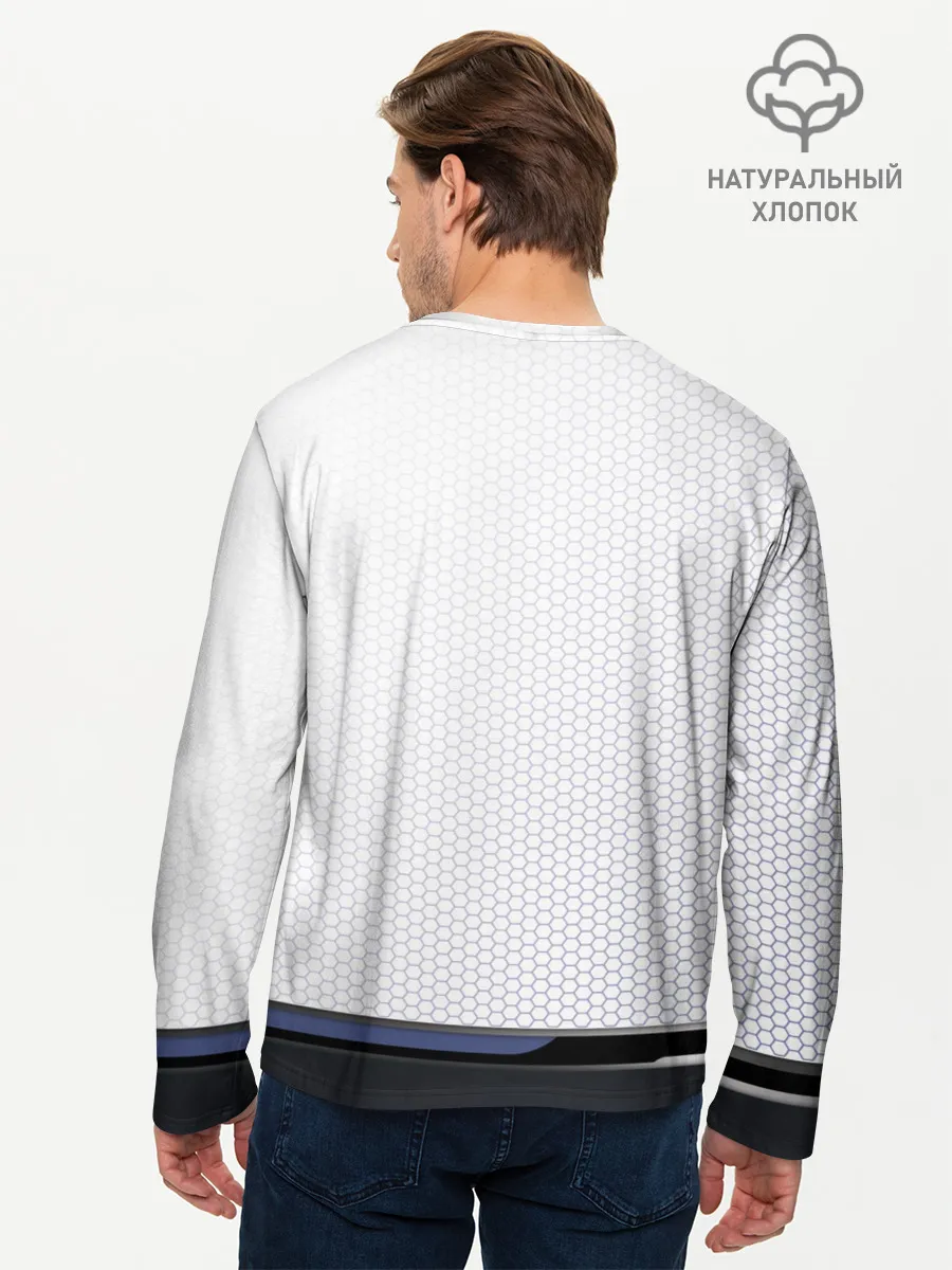 Мужской лонгслив базовый / Абстракт