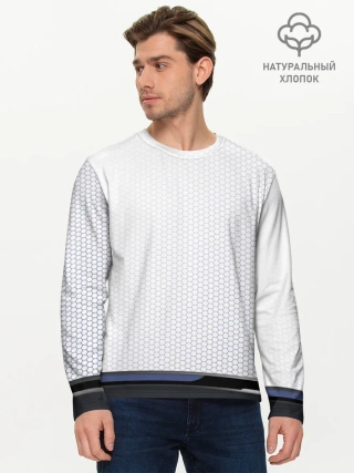 Мужской лонгслив базовый / Абстракт
