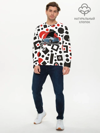 Мужской лонгслив базовый / Японские Монстры