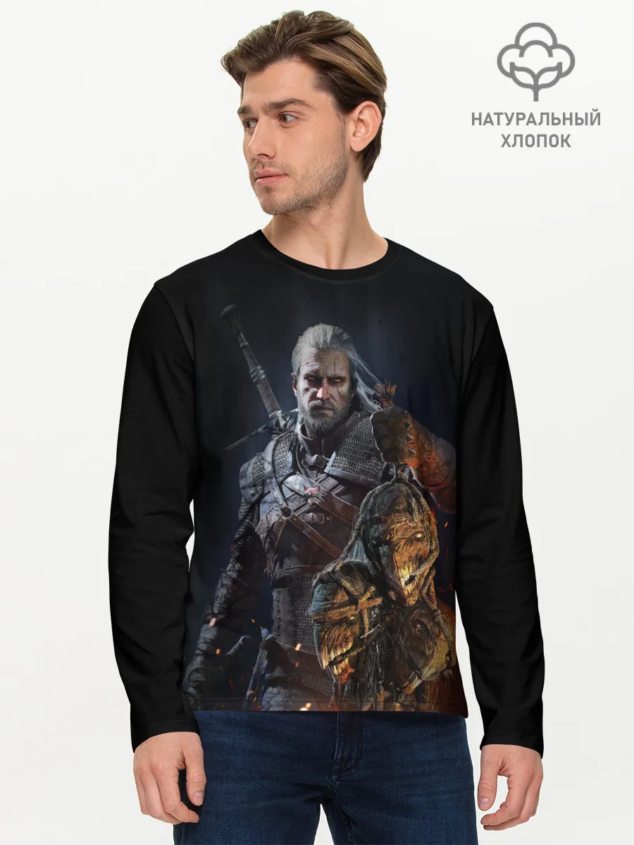 Мужской лонгслив базовый / Witcher III
