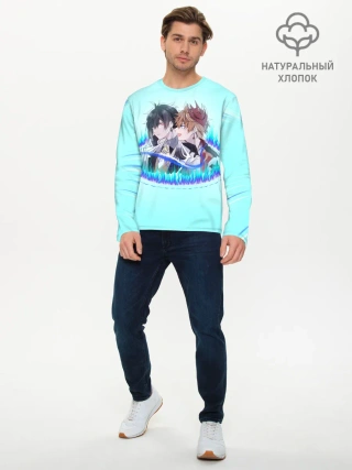 Мужской лонгслив базовый / ГЕНШИН ИМПАКТ ТАРТАЛЬЯ ЧИЛИ