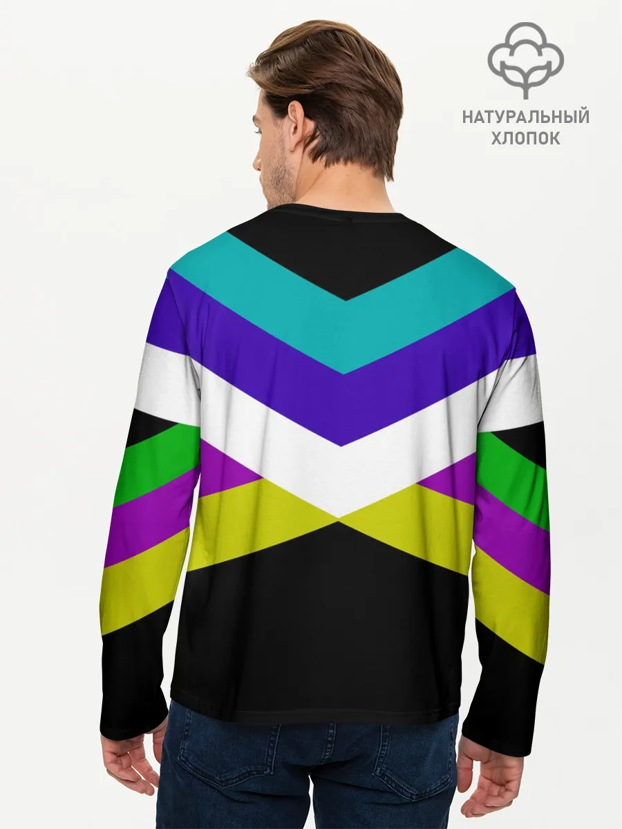 Мужской лонгслив базовый / Полосы