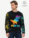 Мужской лонгслив базовый / POP IT DINOSAUR | ДИНОЗАВР