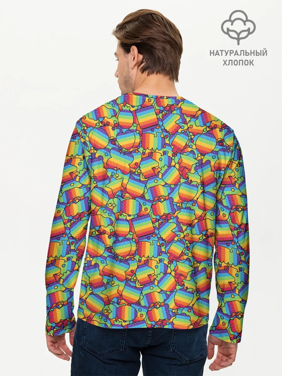 Мужской лонгслив базовый / POP IT МИКС | ПОП ИТ