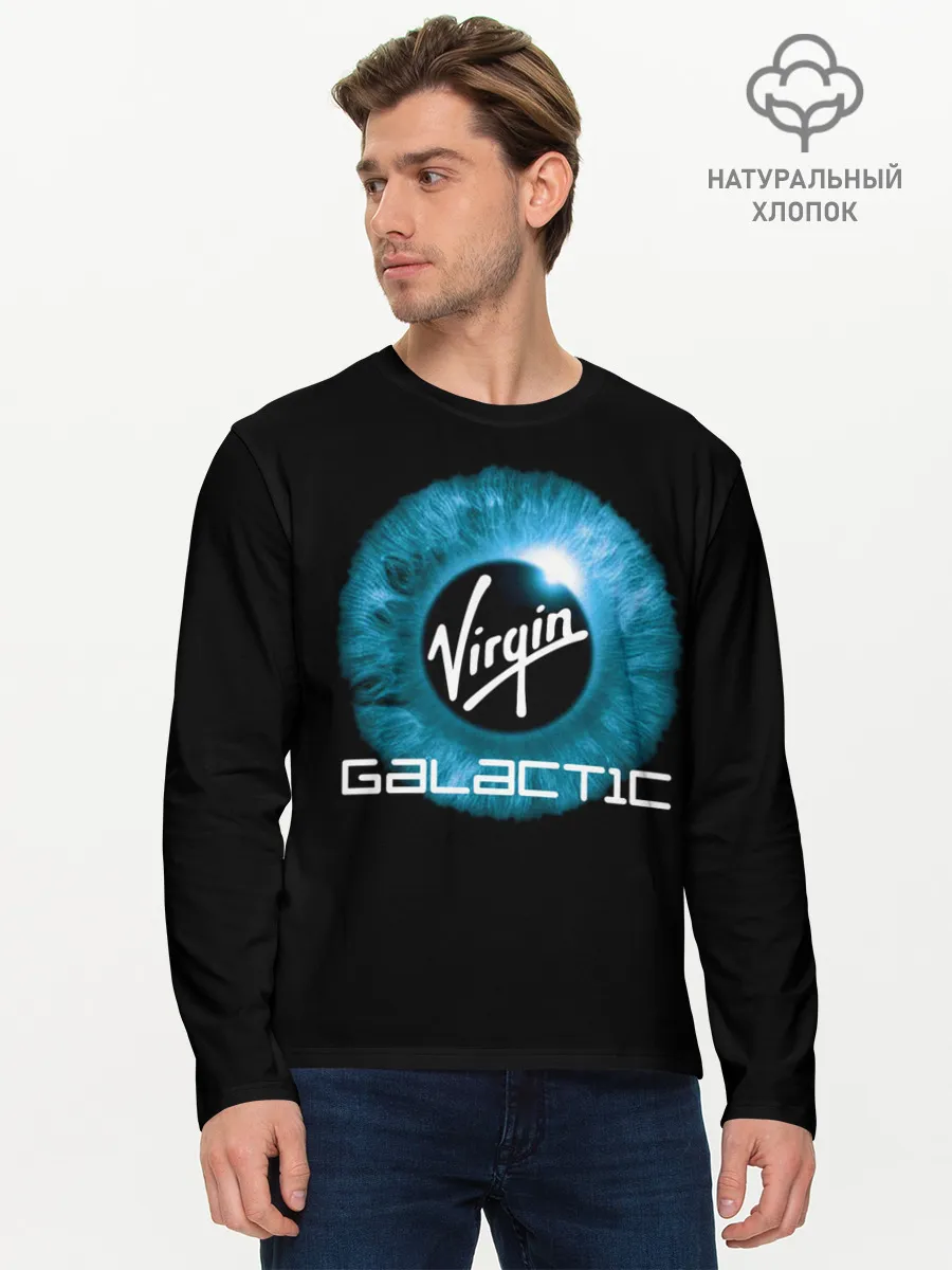 Мужской лонгслив базовый / Virgin Galactic / Вирджин Галактик