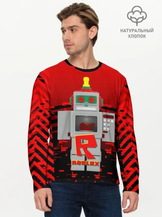 Мужской лонгслив базовый / ROBO | ROBLOX | РОБЛОКС