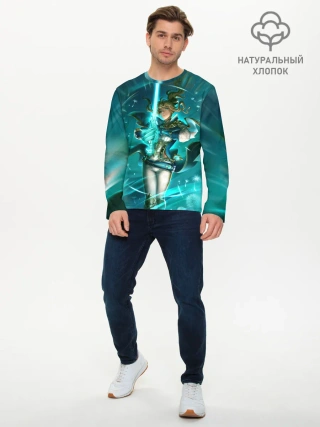 Мужской лонгслив базовый / Джин | Genshin Impact | Геншин Импакт