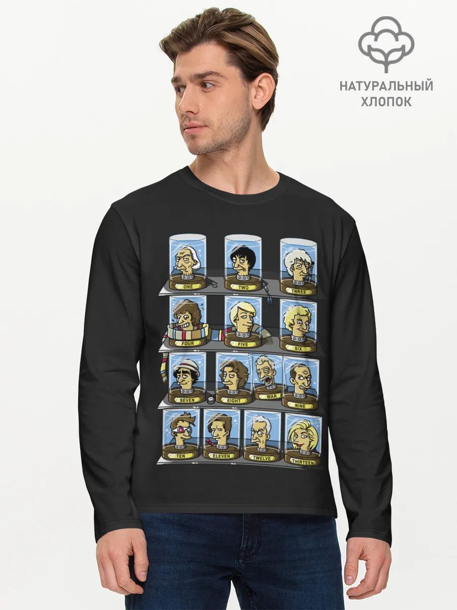 Мужской лонгслив базовый / 12 Докторов