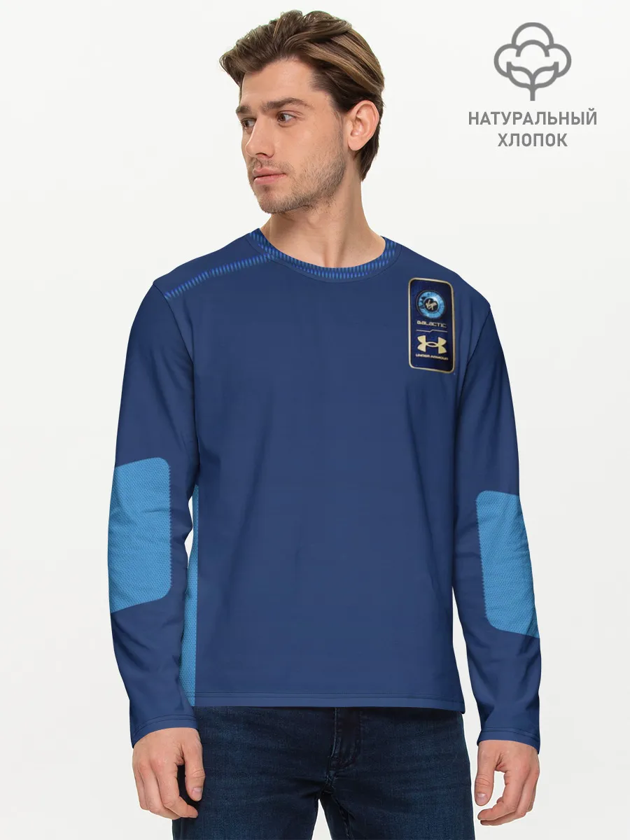 Мужской лонгслив базовый / Virgin Galactic. Форма