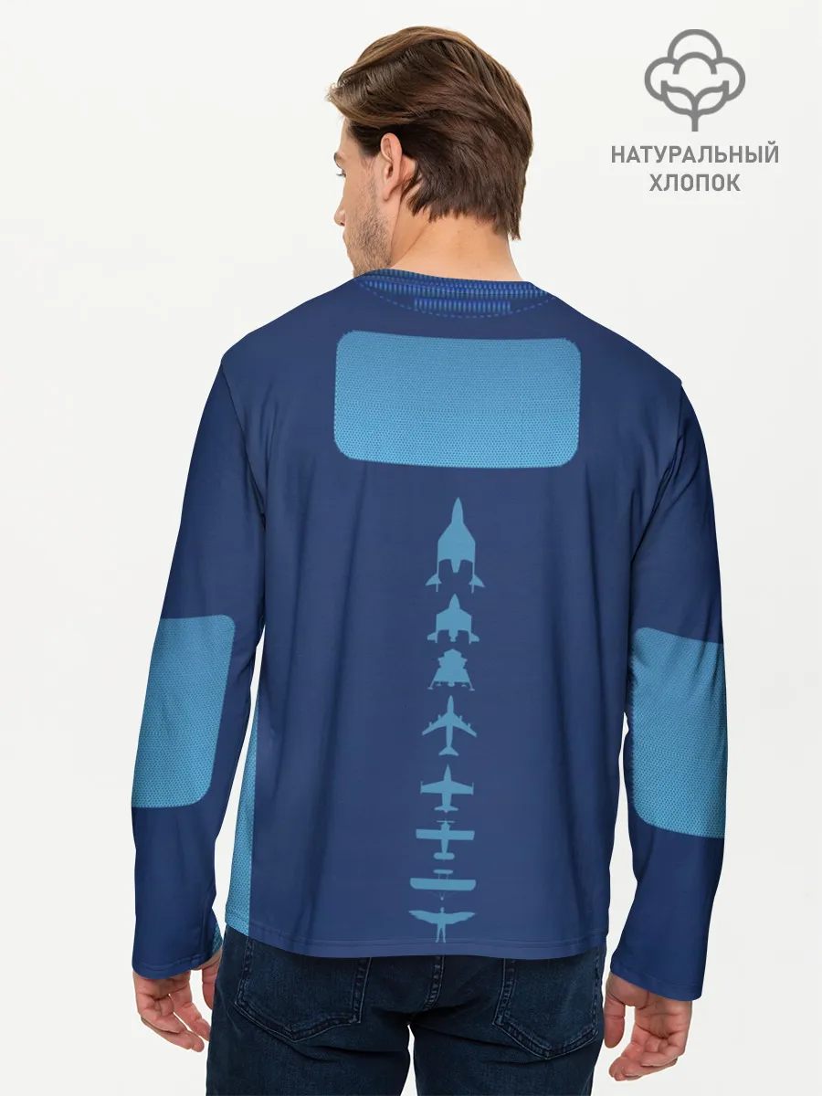 Мужской лонгслив базовый / Virgin Galactic, Форма