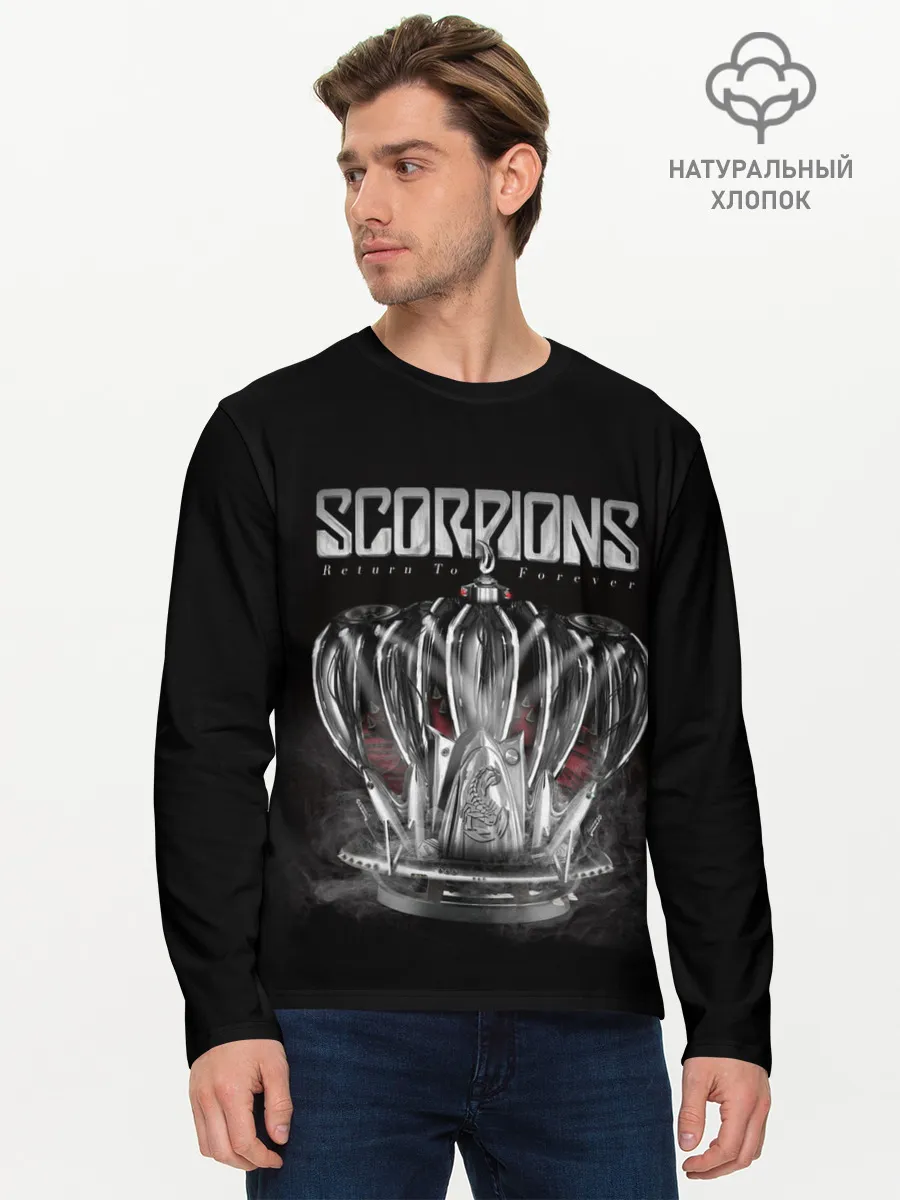 Мужской лонгслив базовый / SCORPIONS