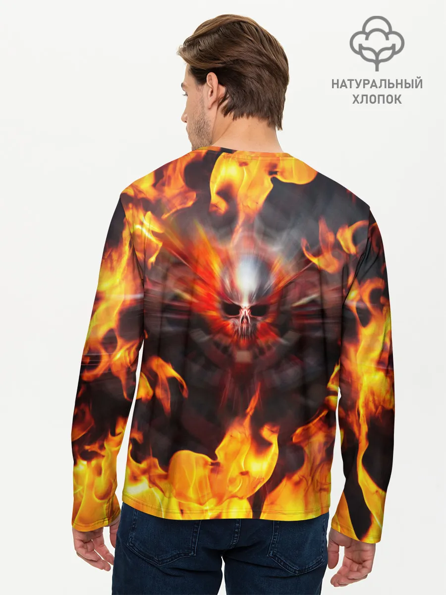 Мужской лонгслив базовый / FIRE GEARS OF WAR | ПОСТЕР В ОГНЕ