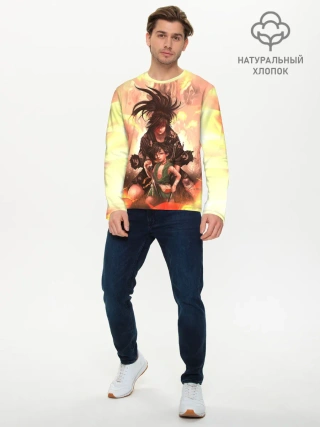 Мужской лонгслив базовый / Хяккимару | Такебо | Дороро