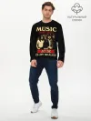 Мужской лонгслив базовый / MUSYC IS MY DRUG and AC/DC IS MY DEALER