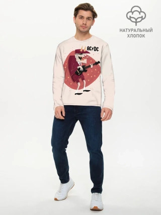 Мужской лонгслив базовый / Ангус Янг AC/DC