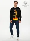 Мужской лонгслив базовый / Bonfire AC/DC