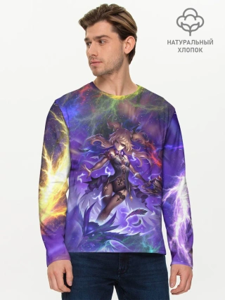 Мужской лонгслив базовый / Ифрит | Геншин Импакт